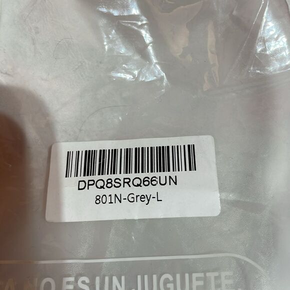 GREY COOBIE INVISIBLE STRAPS SCOOP BRA SIZE LARGE - Picture 5 of 5